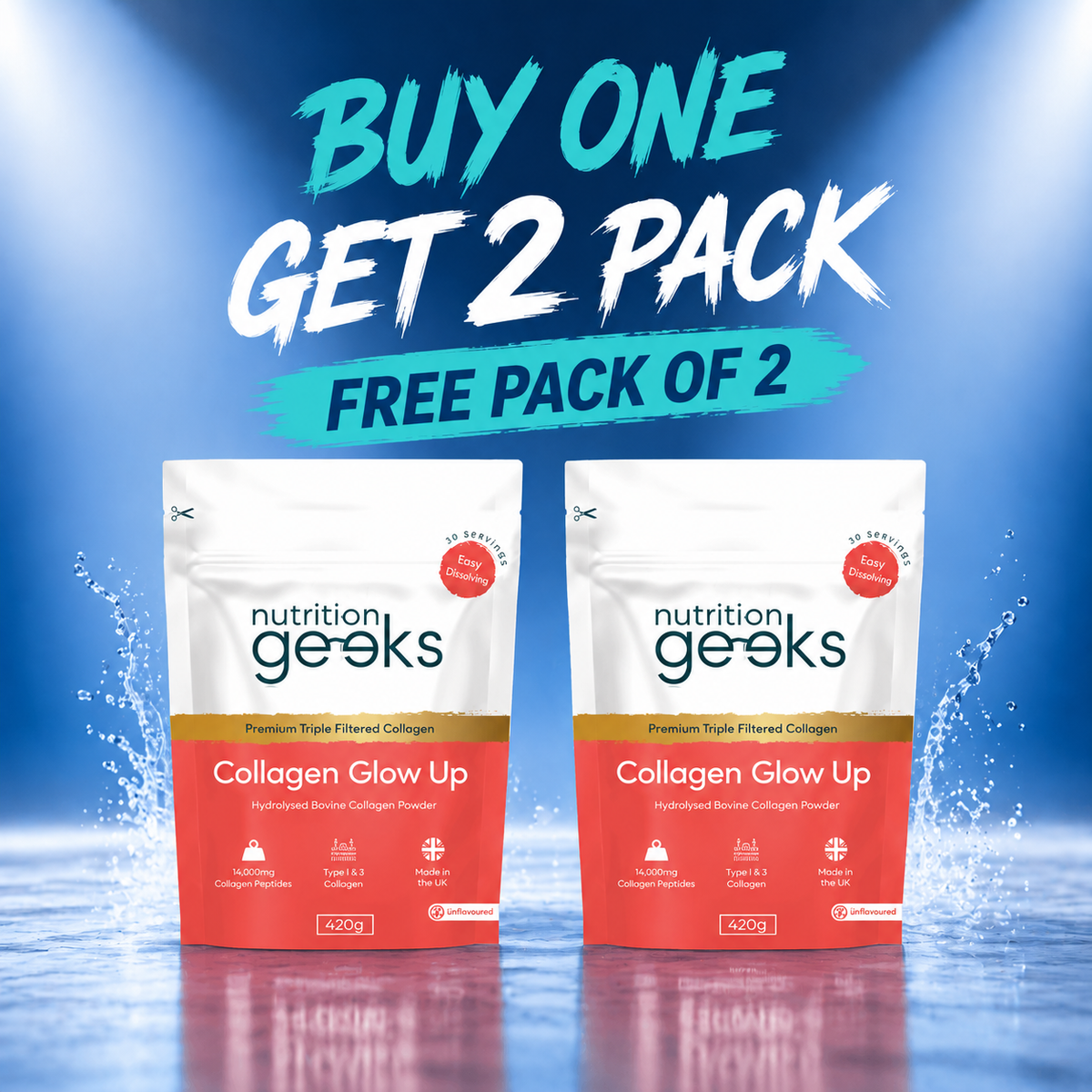 Premium Collagen Glow Up Powder | Buy 1 Get 1 FREE