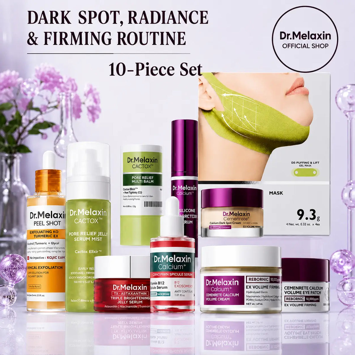 Dr. Melaxin Glass Skin Routine Set Brighten, Smooth & Firm