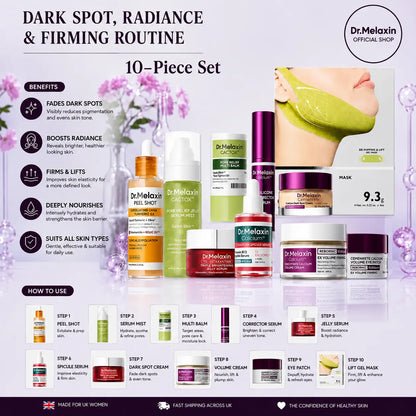 Dr. Melaxin Glass Skin Routine Set Brighten, Smooth & Firm