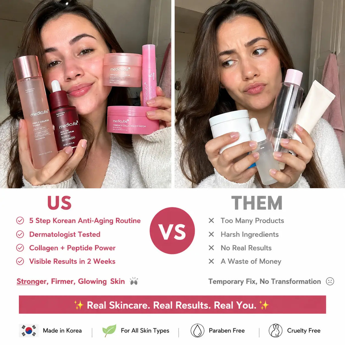 Medicube Real Age Rewind™ 5-Step Anti-Aging Set + 1 FREE Mist