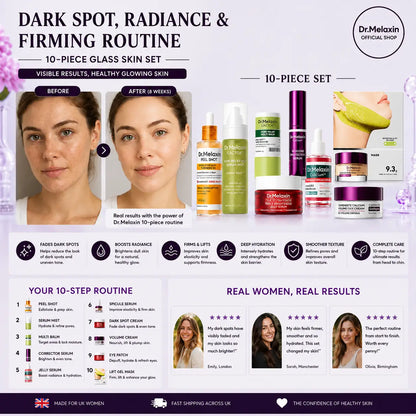 Dr. Melaxin Glass Skin Routine Set Brighten, Smooth & Firm