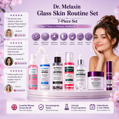Dr. Melaxin Glass Skin Routine Set Brighten, Smooth & Firm